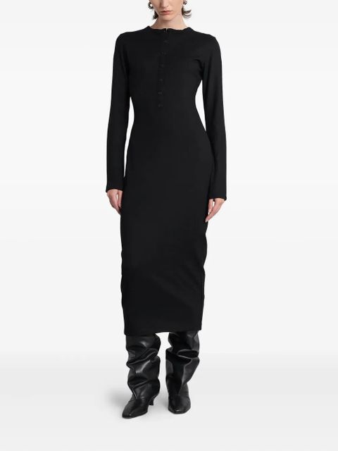 ENTIRE STUDIOS long-sleeve fitted midi dress - BL - zdjęcie produktu nr 1