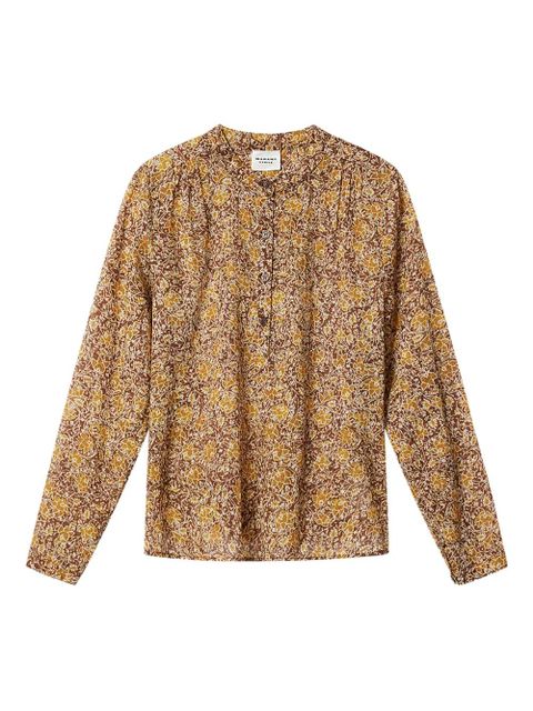 MARANT ÉTOILE MARIA floral-pattern blouse - Green - zdjęcie produktu nr 1