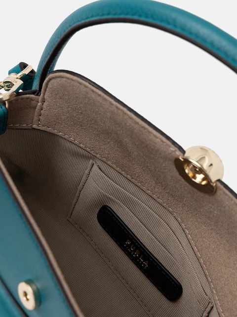 Furla torebka skórzana Nicole Mini Boston Bag kolor zielony WE00893 BX4296 4487S