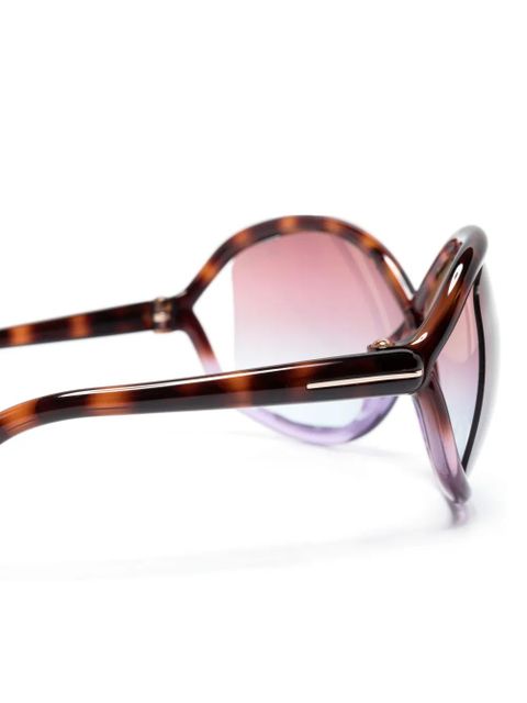 TOM FORD Eyewear Bettina oversize sunglasses - Brown