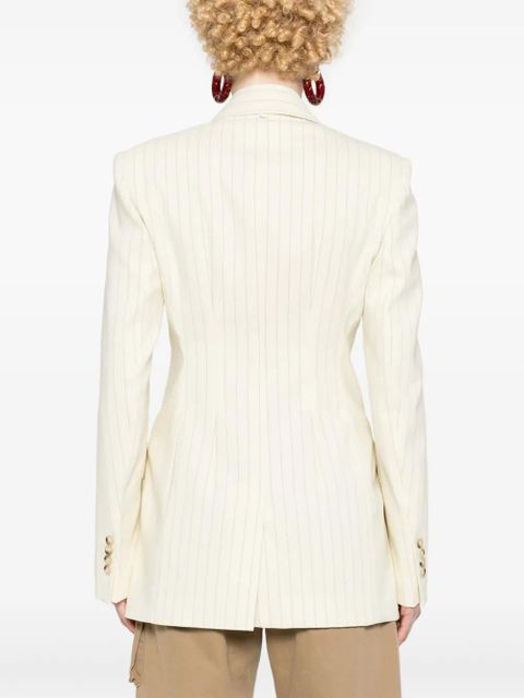 Sportmax Aversa pinstriped blazer - Neutrals