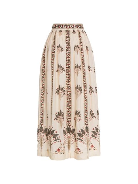 Agua By Agua Bendita Tangelo Andes floral-print maxi skirt - Neutrals - zdjęcie produktu nr 2