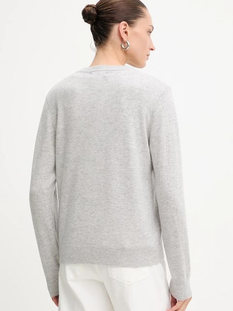 Answear.LAB sweter z wełny merino damski kolor szary lekki - zdjęcie produktu nr 2