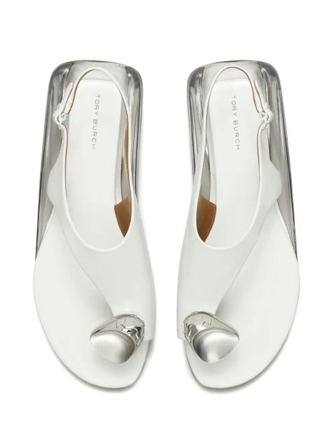 Tory Burch Patos leather sandals - White