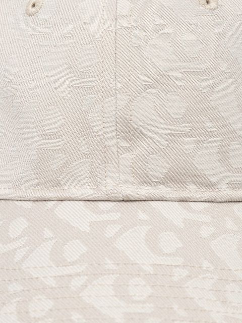 Calvin Klein Jeans czapka z daszkiem kolor beżowy wzorzysta LV04K5058G