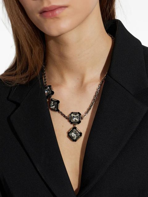 Givenchy crystal-embellished square-cut necklace - Silver - zdjęcie produktu nr 2