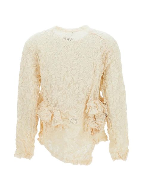 Comme Des Garçons ruffled blouse - Neutrals - zdjęcie produktu nr 2