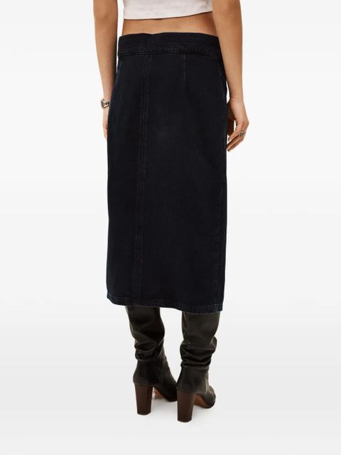 Ba&Sh Timy tie-wrap skirt - Blue