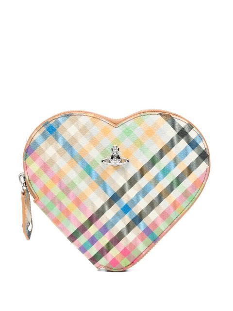Vivienne Westwood heart plaid shoulder bag - Neutrals - zdjęcie produktu nr 1