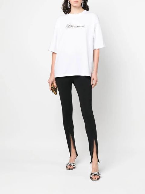 Blumarine embroidered-logo detail T-shirt - White - zdjęcie produktu nr 2