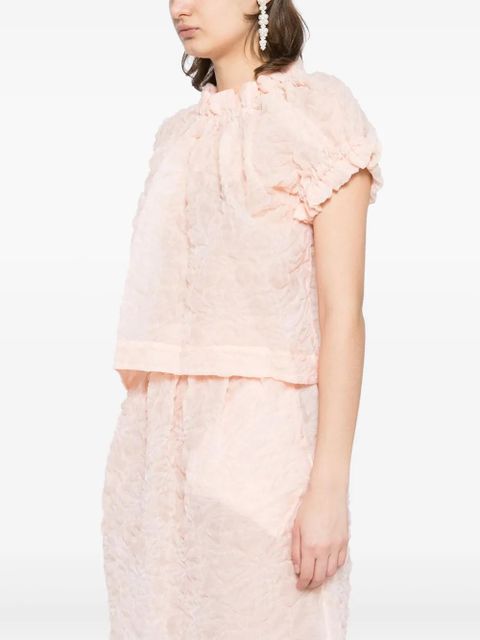 Simone Rocha ruffle tulip top - Orange