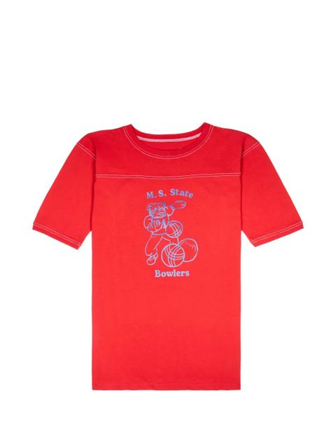 Maison Margiela state printed t-shirt - Red - zdjęcie produktu nr 1