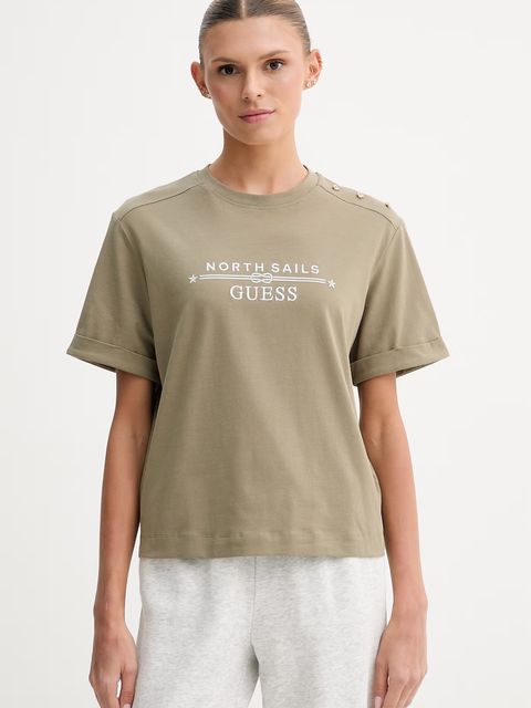 Guess t-shirt damski X NORTH SAILS - zdjęcie produktu nr 2