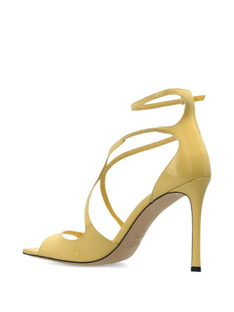 Jimmy Choo Azia cross-strap sandals - Yellow