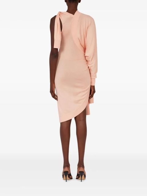 Ferragamo asymmetric knitted dress - Pink