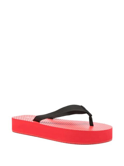The Row thong-strap flip-flops - Black