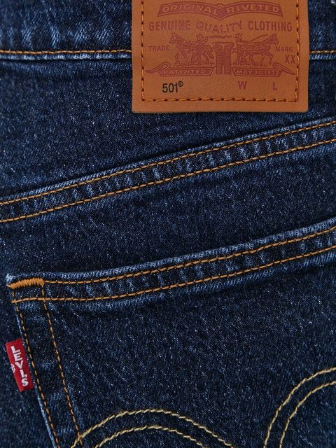 Levi's jeansy 501® CROP damskie high waist
