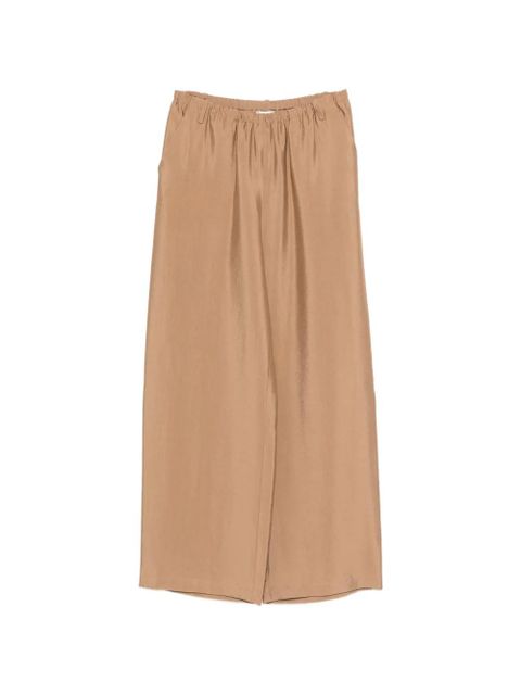 Alysi elasticated palazzo pants - Brown - zdjęcie produktu nr 1