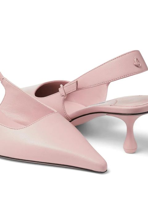 Jimmy Choo Amel 50mm leather pumps - Pink