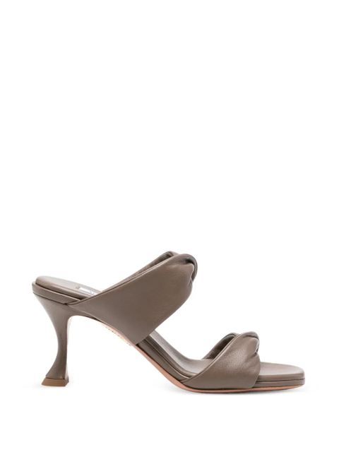 Aquazzura twist-detail heeled sandals - Brown - zdjęcie produktu nr 1
