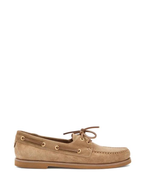 Gianvito Rossi Vandée lace-up boat shoes - Neutrals - zdjęcie produktu nr 2