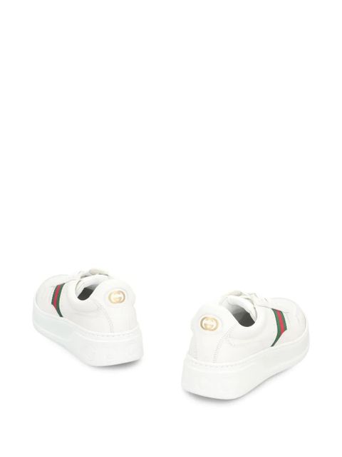 Gucci platform leather sneakers - White