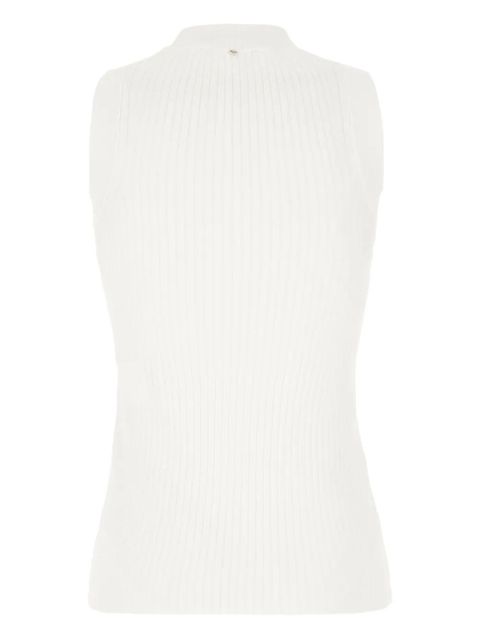 Sportmax ribbed-knit tank top - White - zdjęcie produktu nr 2
