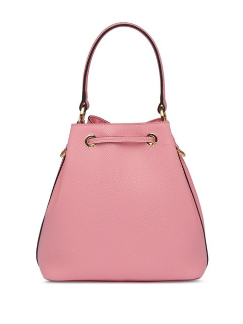 Prada triangle patch bucket bag - Pink - zdjęcie produktu nr 2