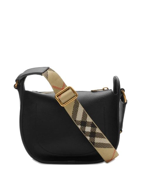 Burberry B-Buckle Saddle Cross Body Bag - Black