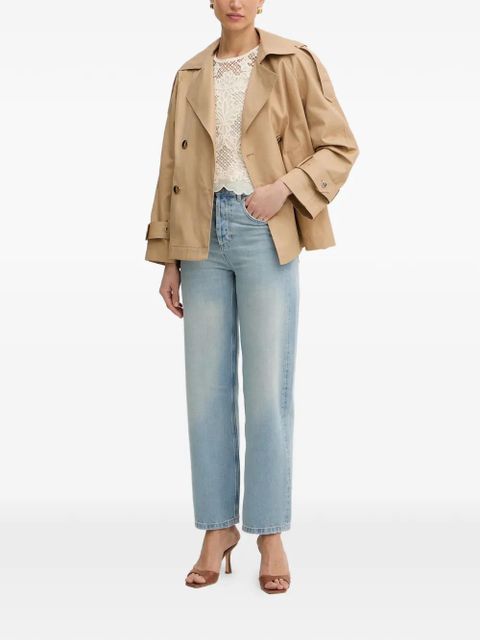 TWINSET logo-patch straight-leg jeans - Blue - zdjęcie produktu nr 2