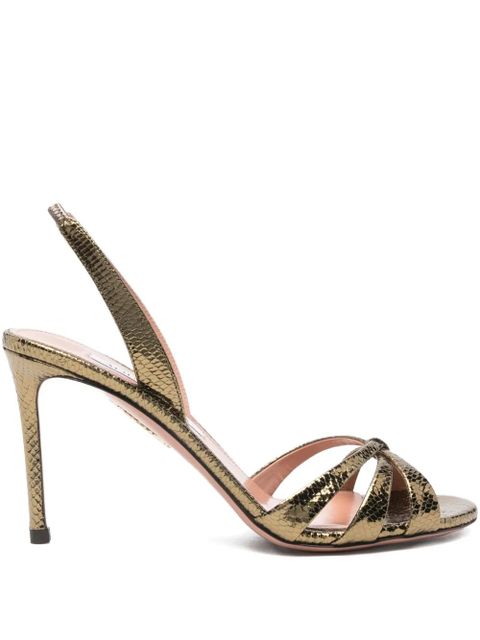 Aquazzura 85mm Tati slingback sandals - Green - zdjęcie produktu nr 1