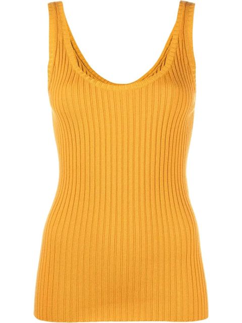 Chloé rib knit tank top - Yellow - zdjęcie produktu nr 1