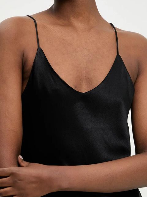 Answear.LAB sukienka kolor czarny maxi dopasowana