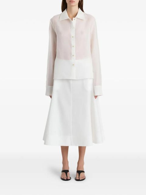 KHAITE Artin skirt - White - zdjęcie produktu nr 2