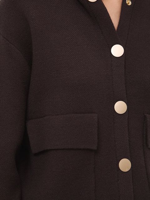 Medicine kardigan damski kolor brązowy