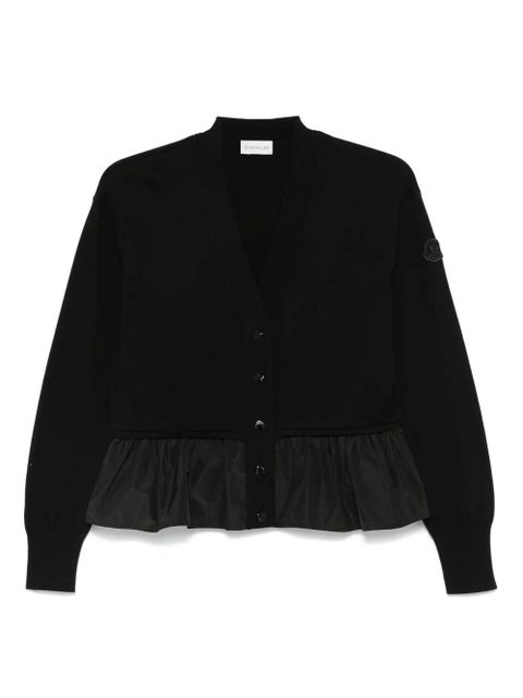 Moncler peplum-hem cardigan - Black - zdjęcie produktu nr 1
