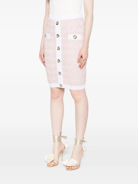 Balmain tweed pencil skirt - Pink - zdjęcie produktu nr 2