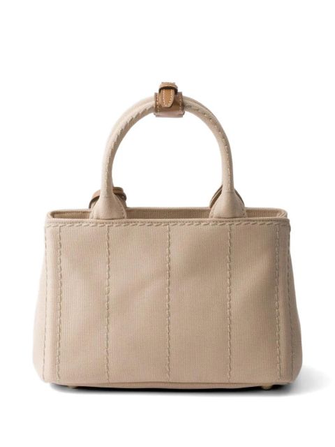 Prada Jardinière cotton canvas mini-bag - Neutrals - zdjęcie produktu nr 2