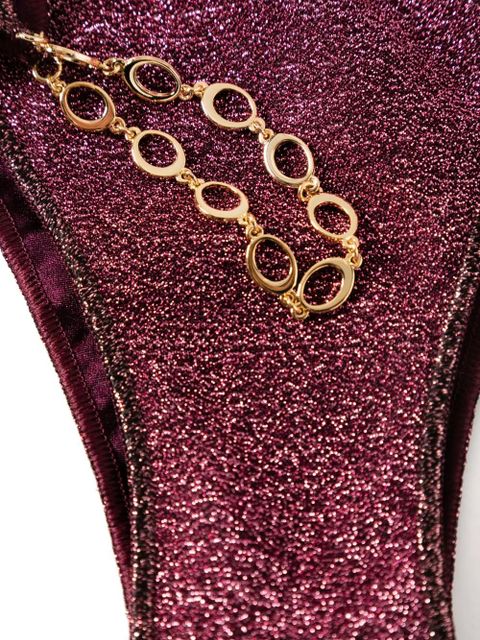 Oséree Lumière O Chain lurex bikini - Purple
