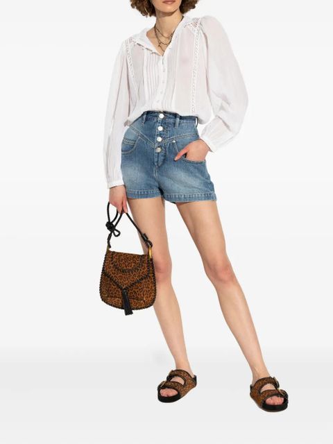 ISABEL MARANT Lennyo leopard-print sandals - Orange