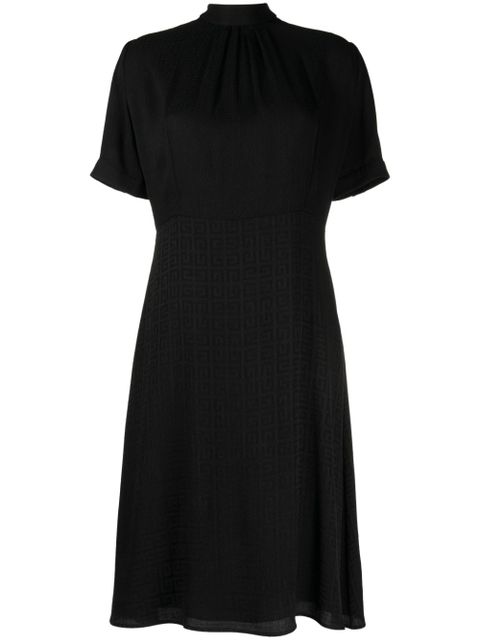 Givenchy 4G-jacquard silk midi dress - Black - zdjęcie produktu nr 1