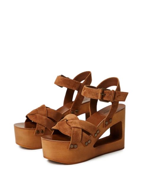 TWINSET woven platform sandals - Brown - zdjęcie produktu nr 2
