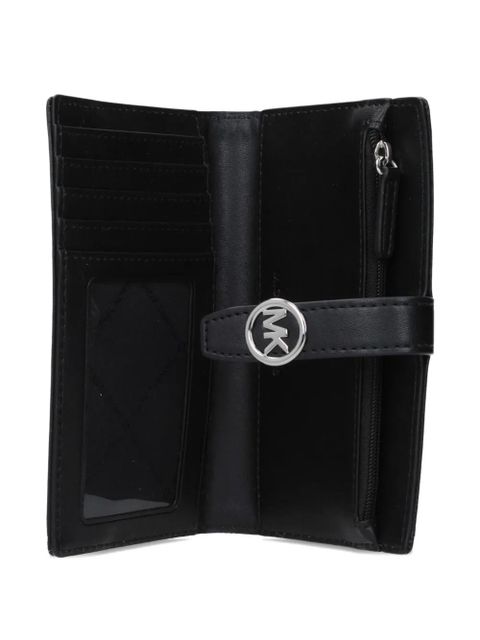 Michael Kors logo-plaque wallet - Black