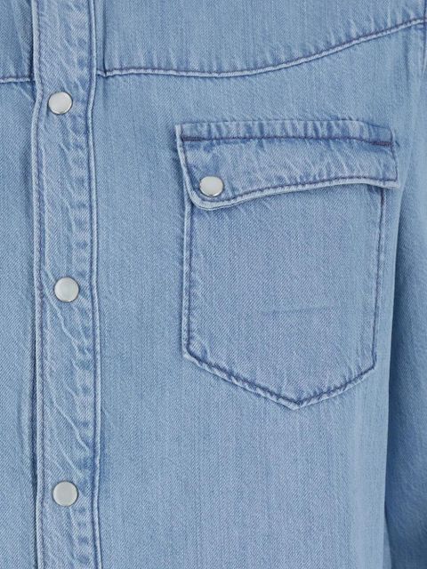 Ba&Sh Adali button-front denim shirt - Blue