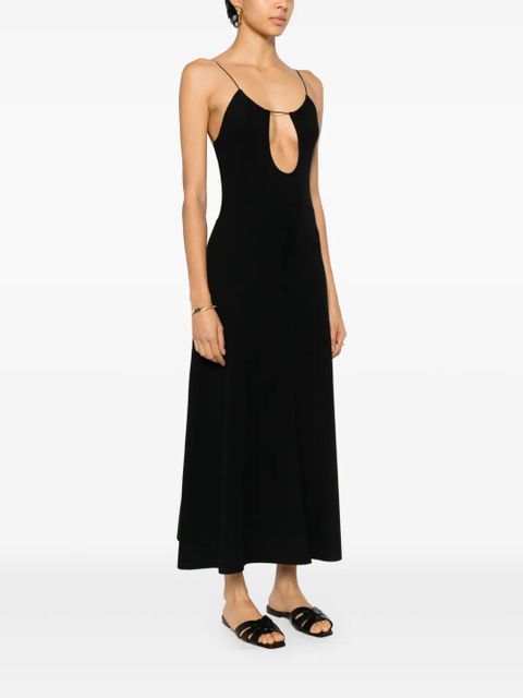 Saint Laurent cut-out midi dress - Black