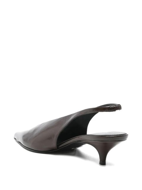 Proenza Schouler 40mm pointed slingback pumps - Brown