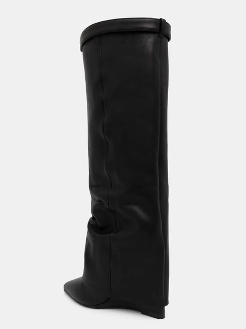 Steve Madden kozaki Corenne damskie kolor czarny na koturnie SM11003418