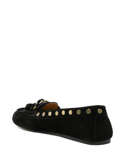 ISABEL MARANT tassel studded loafers - Black