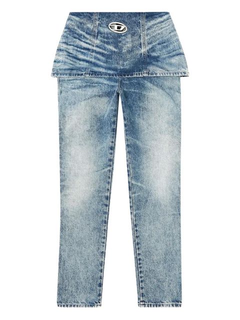 Diesel D-Hourjian 007Da peplum-waist jeans - Blue - zdjęcie produktu nr 1