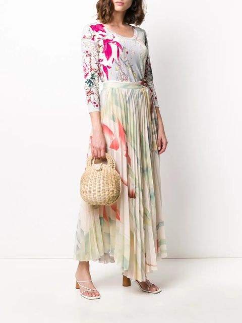 ETRO pleated maxi skirt - Neutrals - zdjęcie produktu nr 2